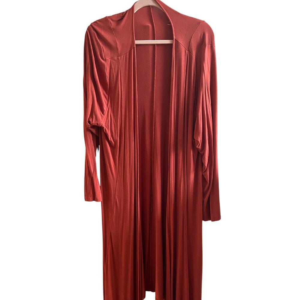 Torrid Super Soft Cardigan Drape Front Size 2X Pumpkin